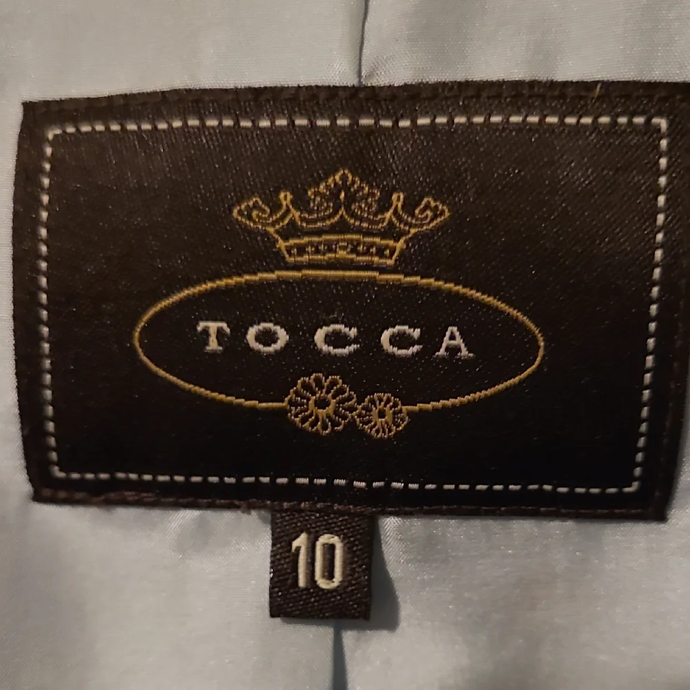 Tocca Light Blue Floral Embroidered Blazer - Picture 3 of 5